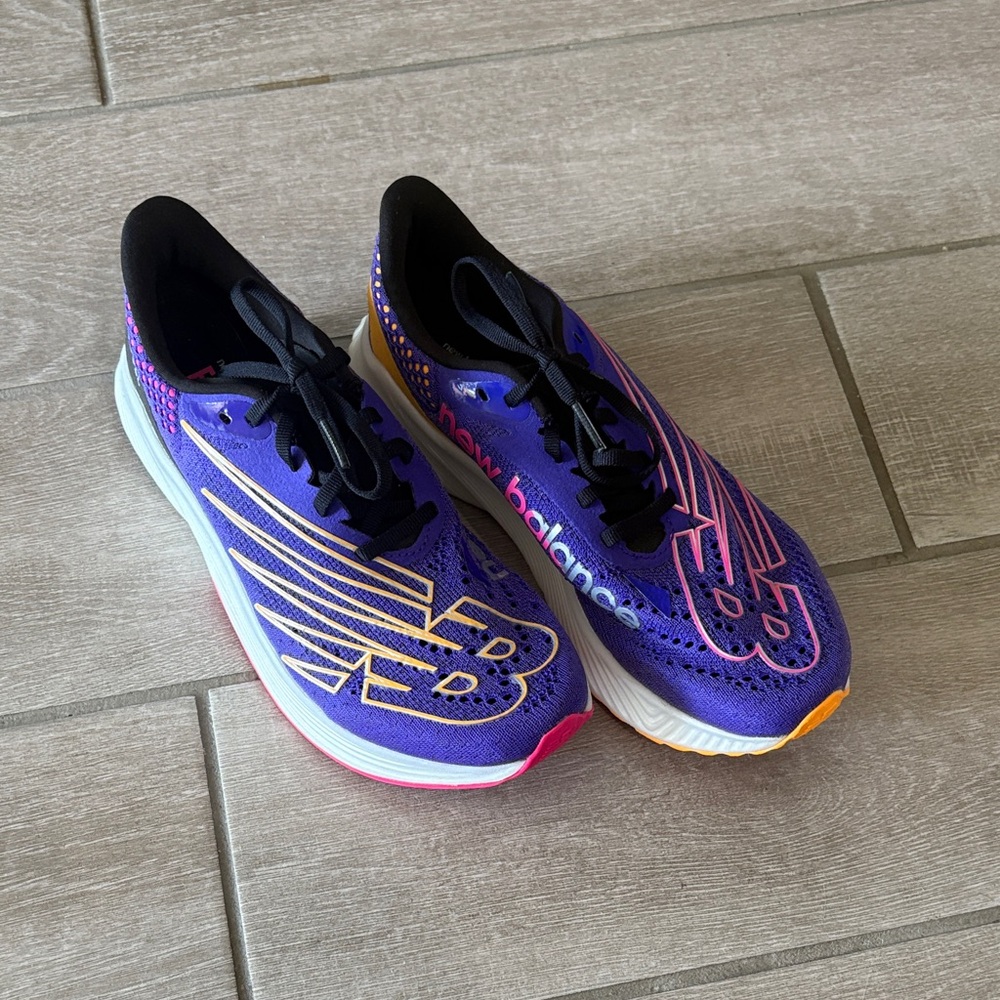 New Balance Purple Pink Orange Athletic Running Shoes